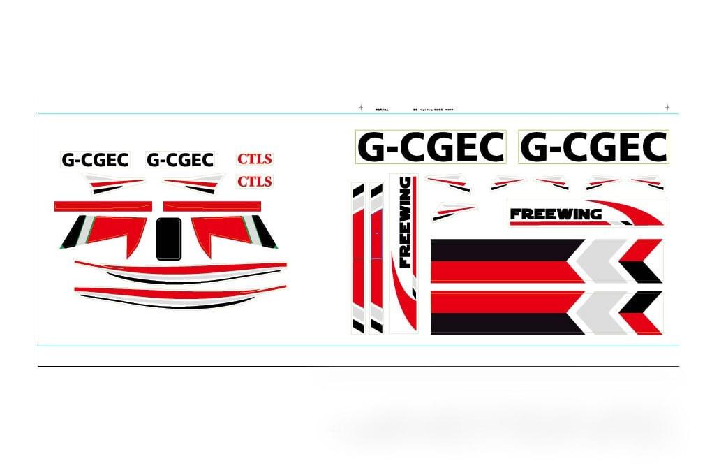 Freewing Flight Design Decal Sheet