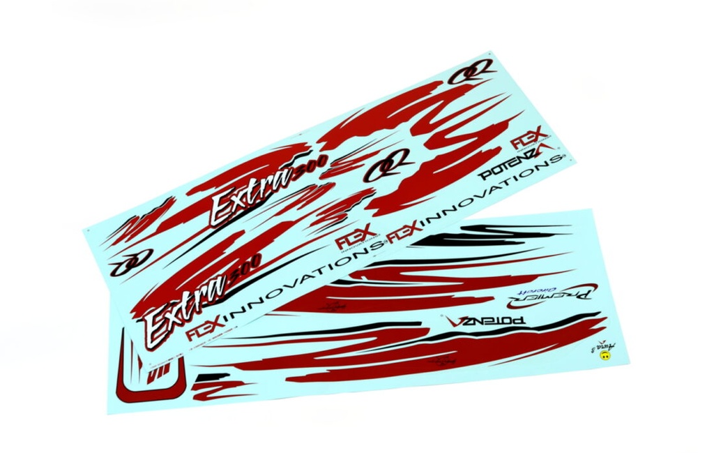 Flex Innovations DEKORSATZ QQ EXTRA 300 V2 ROT/SCHWARZ