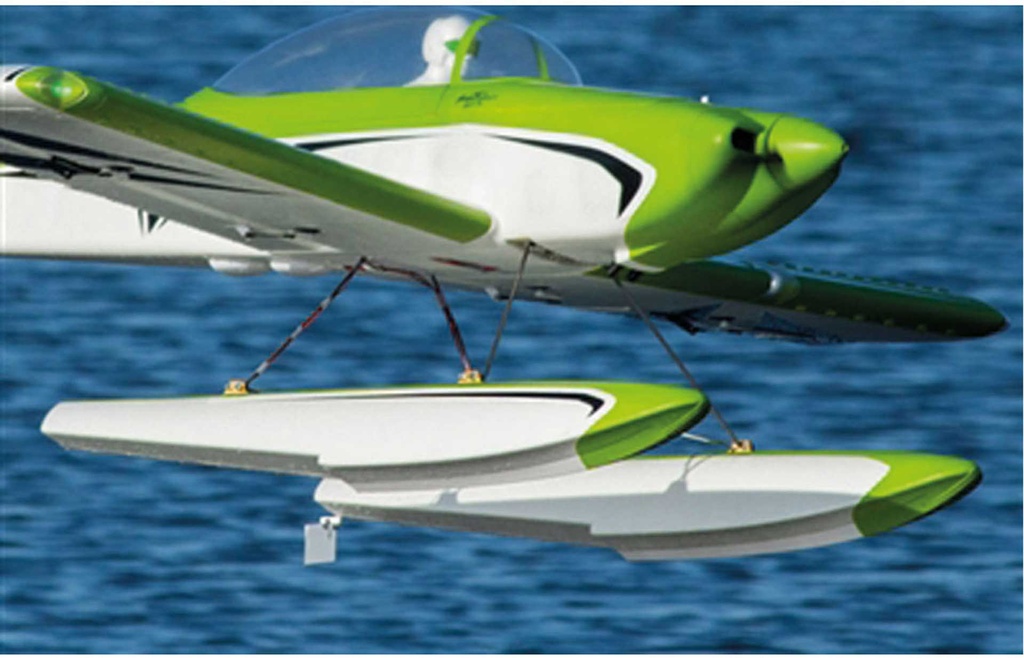 Flex Innovations SCHWIMMER SET RV-8 MIT STREBEN UND LED BELEUCHTUNG