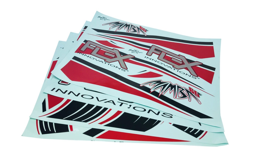 Flex Innovations DEKORSATZ MAMBA 60 E+ ROT/SCHWARZ