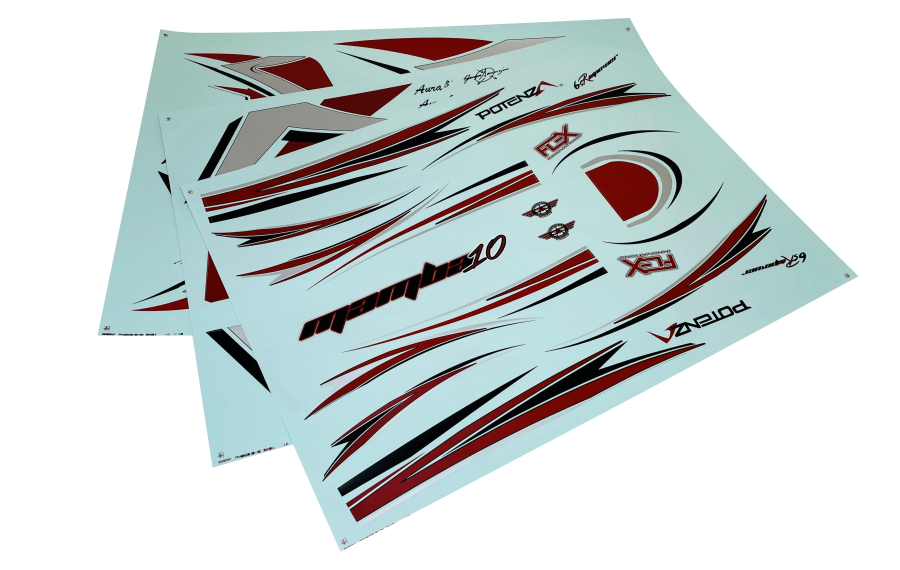 Flex Innovations Mamba 10 G2 Dekorsatz Rot