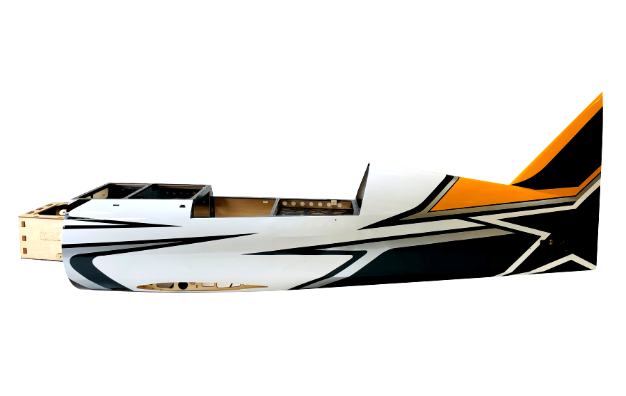 Flex Innovations Rumpf ohne Deckel Gelb Mamba 120cc