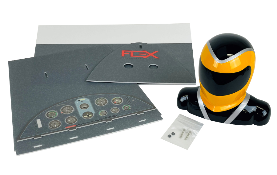 Flex Innovations Cockpit und Pilot Mamba 120cc Gelb