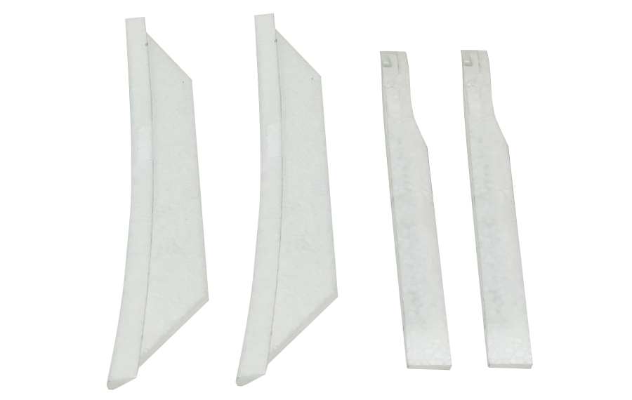 Flex Innovations Flexjet Stabilisierungsflosse und Raketenträger Set Rot