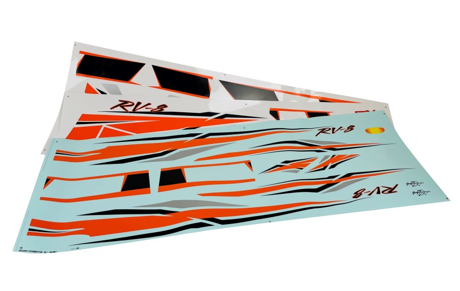 Flex Innovations Dekorsatz orange/schwarz RV-8 10