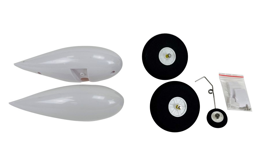 Flex Innovations Radverkleidungen mit Radachsen, Räder und Heckfahrwerk RV-8 10