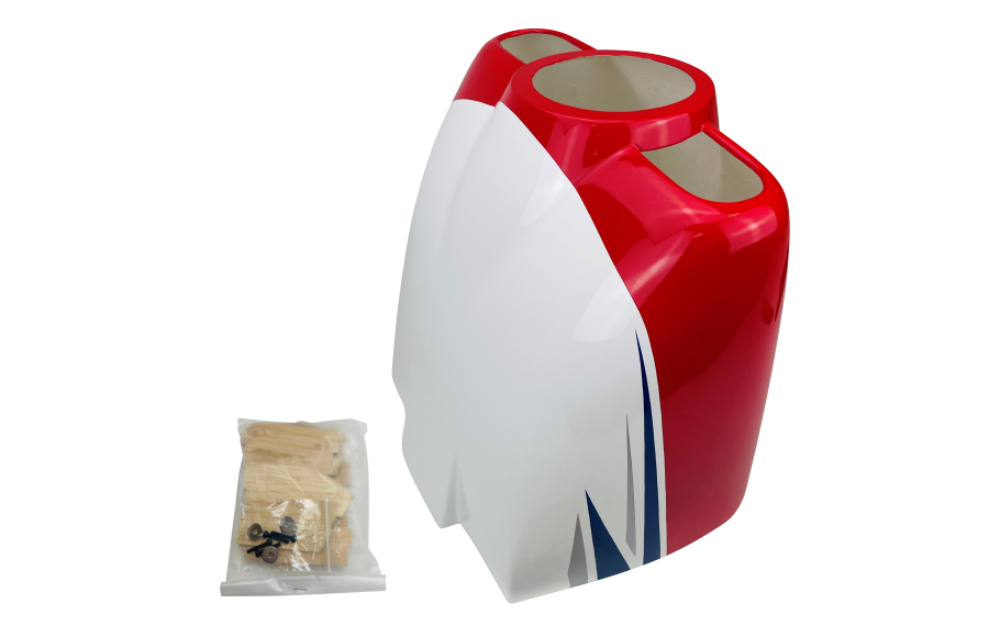 Flex Innovations Motorhaube RV-8 70cc rot/weiss/blau # 8