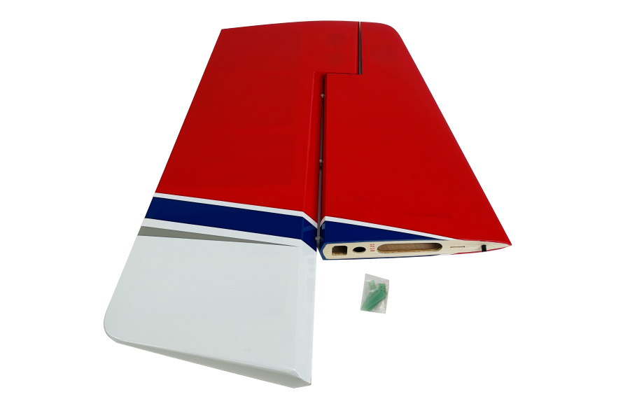 Flex Innovations Seitenleitwerk RV-8 70cc rot/weiss/blau # 8