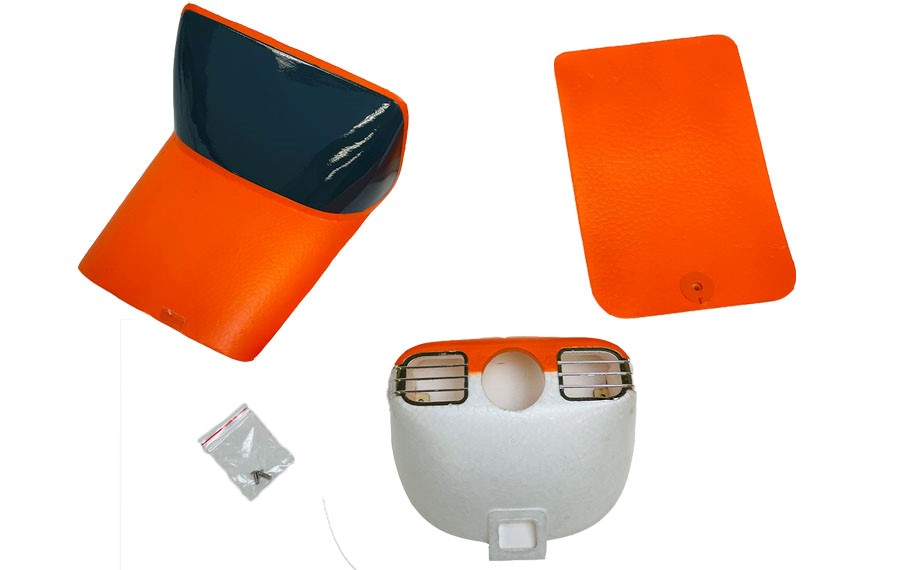 Flex Innovations CESSNA 170 60E G2 HATCH SET/COWLING, ORANGE