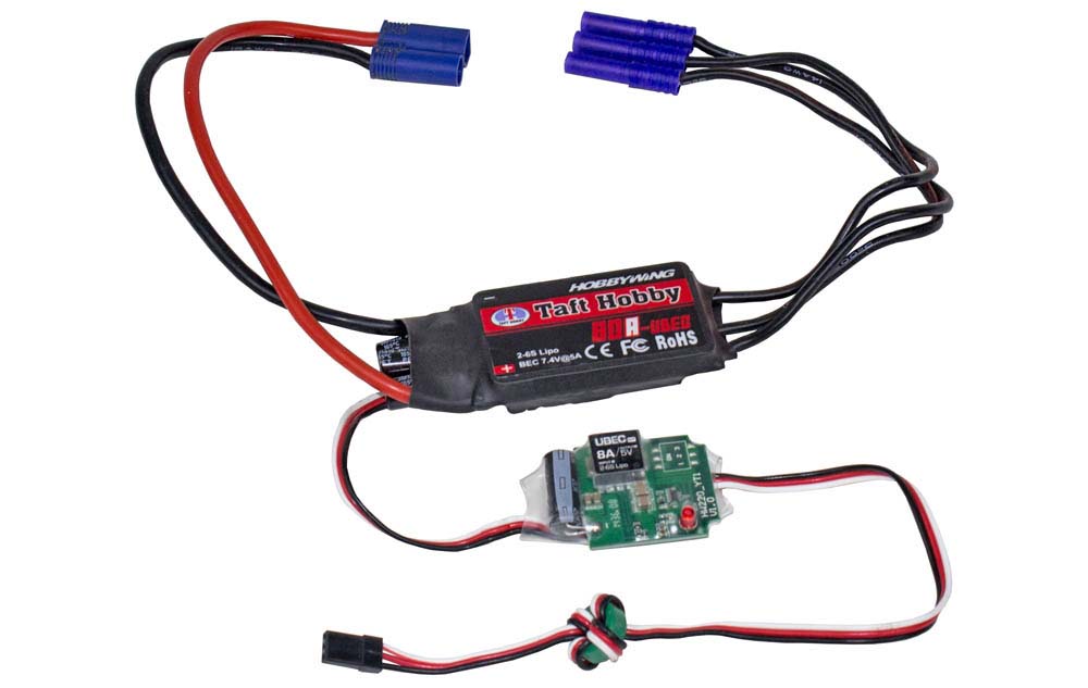 Flex Innovations SKYWALKER 80A w/EXTERNAL 5V-8A BEC for EDF