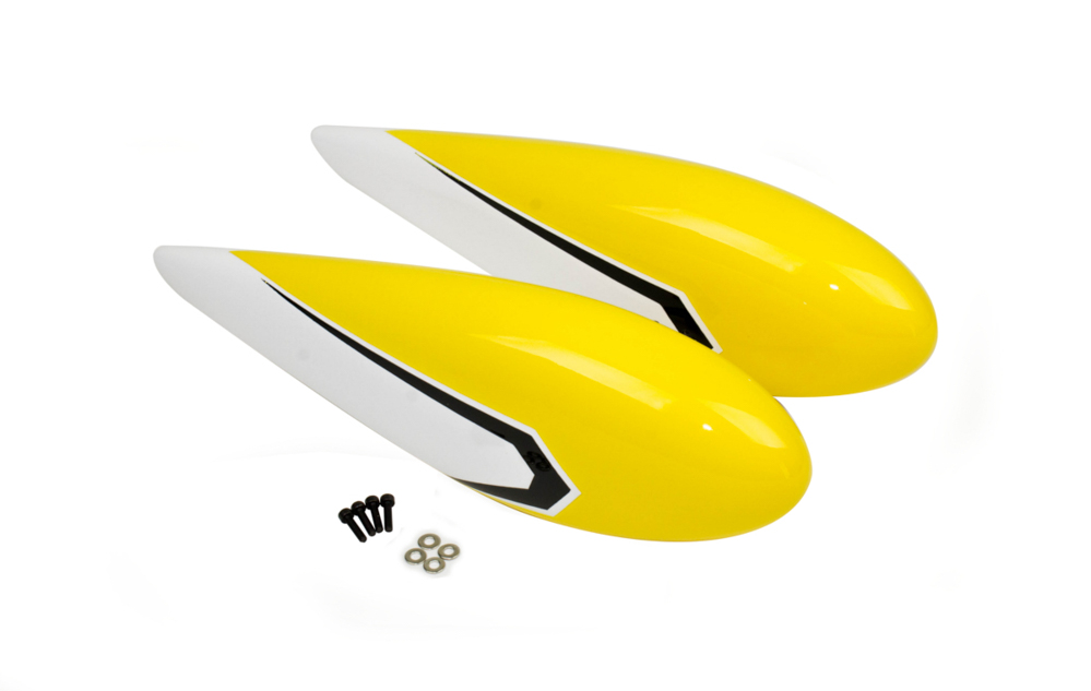 Flex Innovations MAMBA 70CC WHEEL PANTS W/HRDWR-YEL