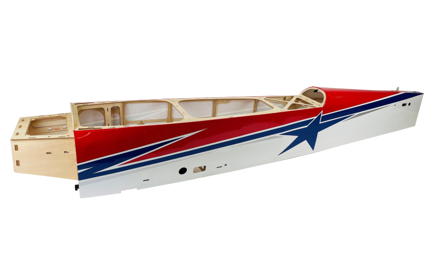 Flex Innovations RV-8 70CC FLS FUSELAGE W/O HATCHES, (RED/BLUE)