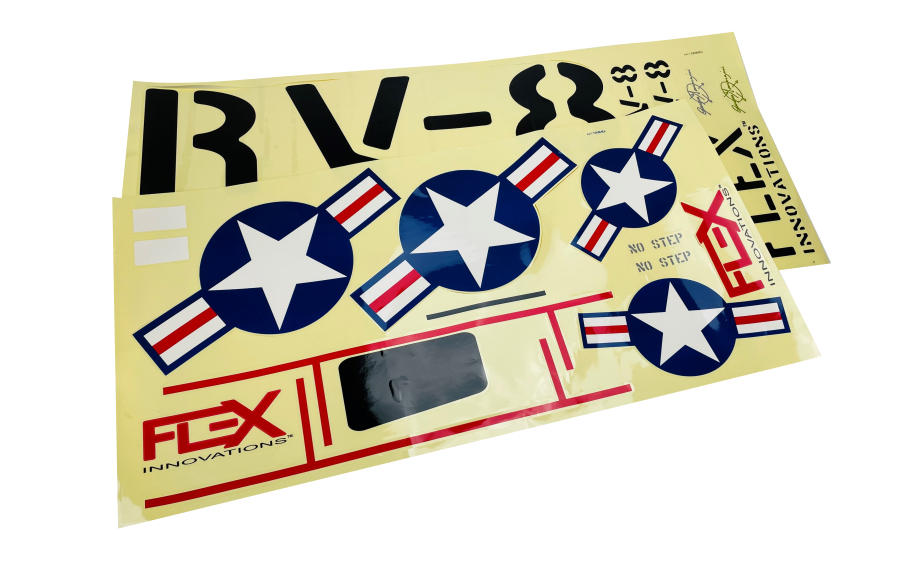 Flex Innovations RV-8 70CC FLS DECAL SHEET, CAMO