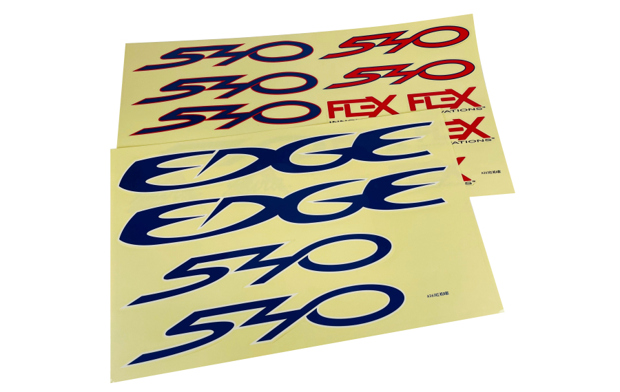 Flex Innovations EDGE 540 120CC DECAL SHEET RED