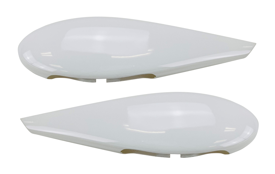 Flex Innovations ULTIMATE 70CC WHEEL PANTS W/HARDWARE, ORANGE