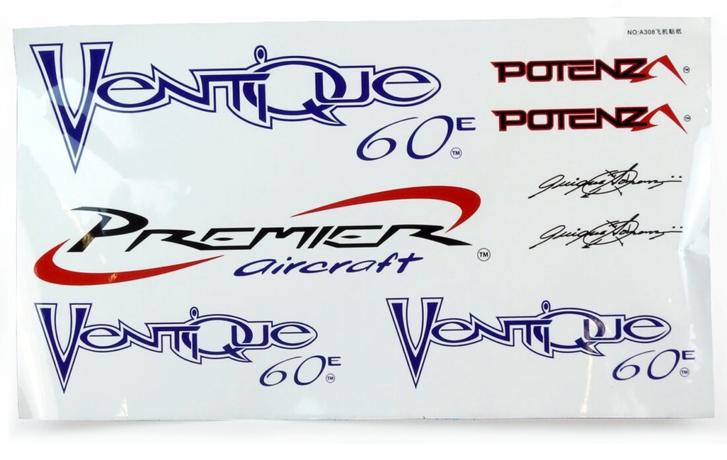 Flex Innovations VENTIQUE 60E DECAL SET