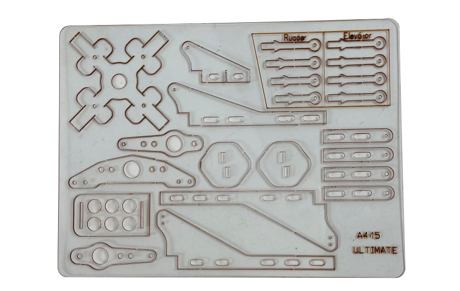 Flex Innovations ULTIMATE FP 5E PLASTIC PARTS SHEET