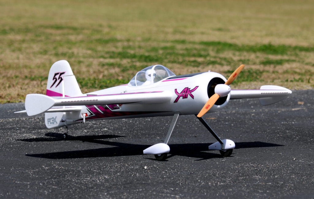 Flex Innovations QQ YAK 55 10E SUPER PNP red day dualsky-motor