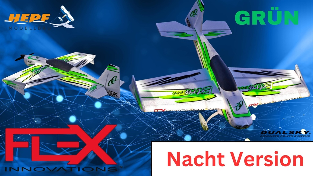 Flex Innovations QQ EXTRA 300G2 SUPER PNP 4s night green dualsky-motor