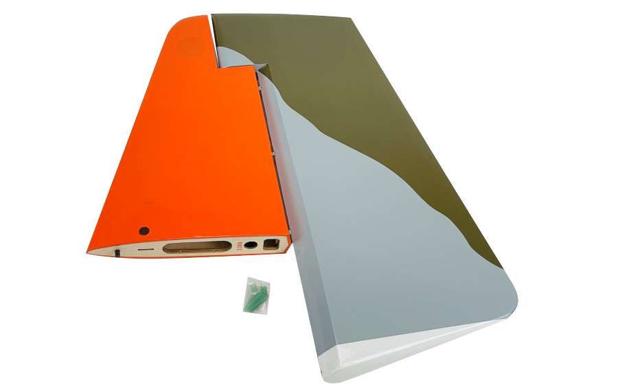 Flex Innovations RV-8 70CC G2 FLS VERTICAL STABILIZER W/RUDDER, RED