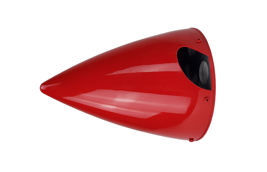 Flex Innovations 5-INCH EDGE STYLE CARBON FIBER SPINNER red