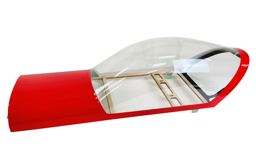 Flex Innovations CAP 232EX 70CC CANOPY HATCH, (RED)