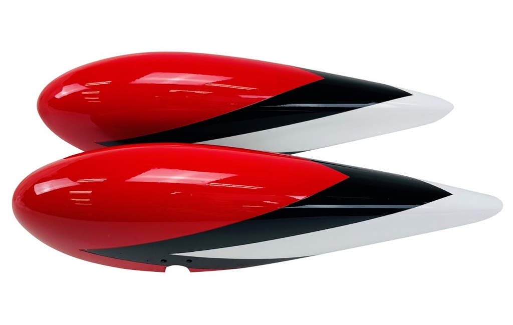Flex Innovations CAP 232EX 70CC WHEEL PANTS W/HARDWARE, (RED)