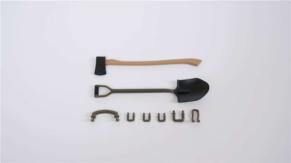 Willys MB Scaler 1:12 - Axt und Schaufel Set