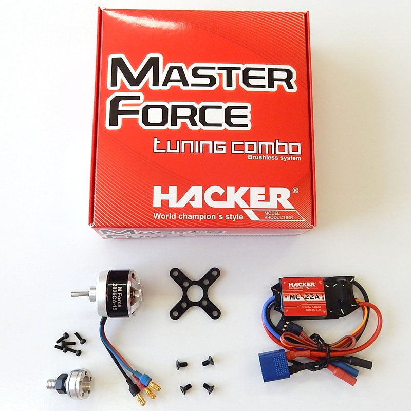Hacker Brushless Set Master Force 2826CA-11 KV 1500 & MC-22A