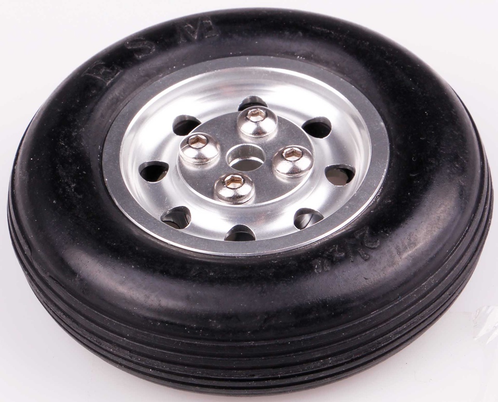 Robbe Modellsport Rad ø65x20mm ø5mm Radachse mit Alufelge 48 Gramm 1Stk.