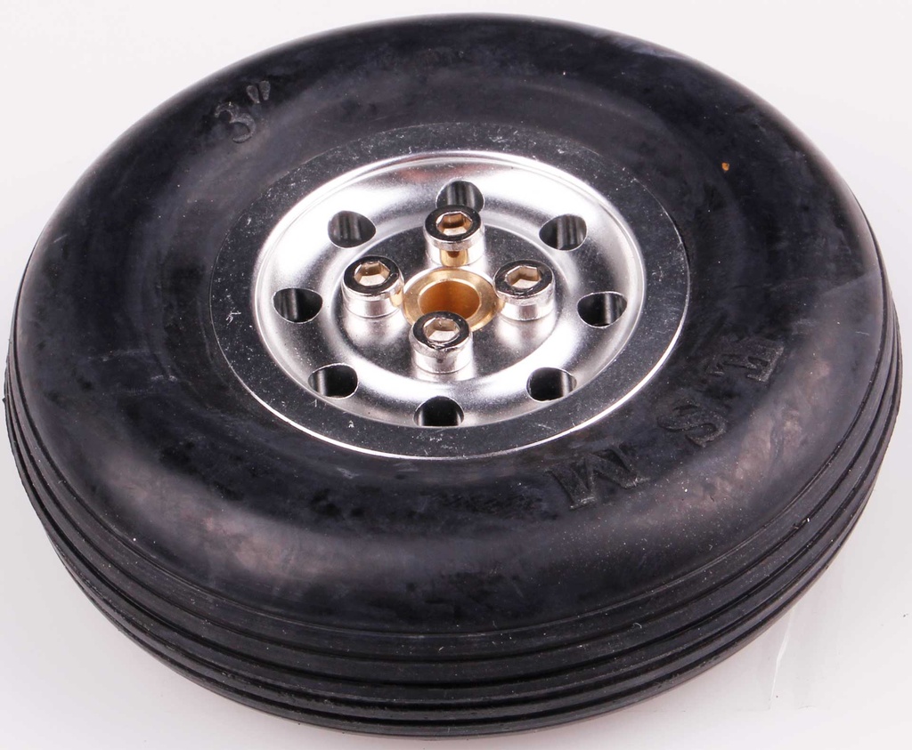 Robbe Modellsport Rad ø76x24mm ø5mm Radachse mit Alufelge 68g 1Stk.