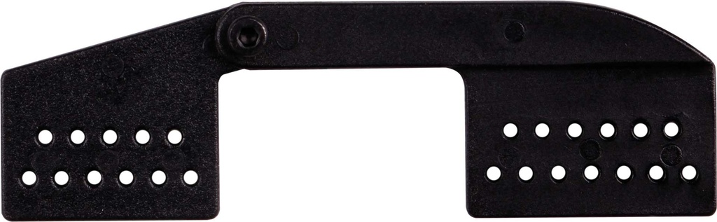 Robbe Modellsport Landeklappen-Scharnier L65mm schwarz Kunststoff 10Stk.