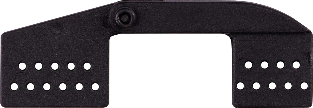 Robbe Modellsport Landeklappen-Scharnier L57mm schwarz Kunststoff 10Stk.
