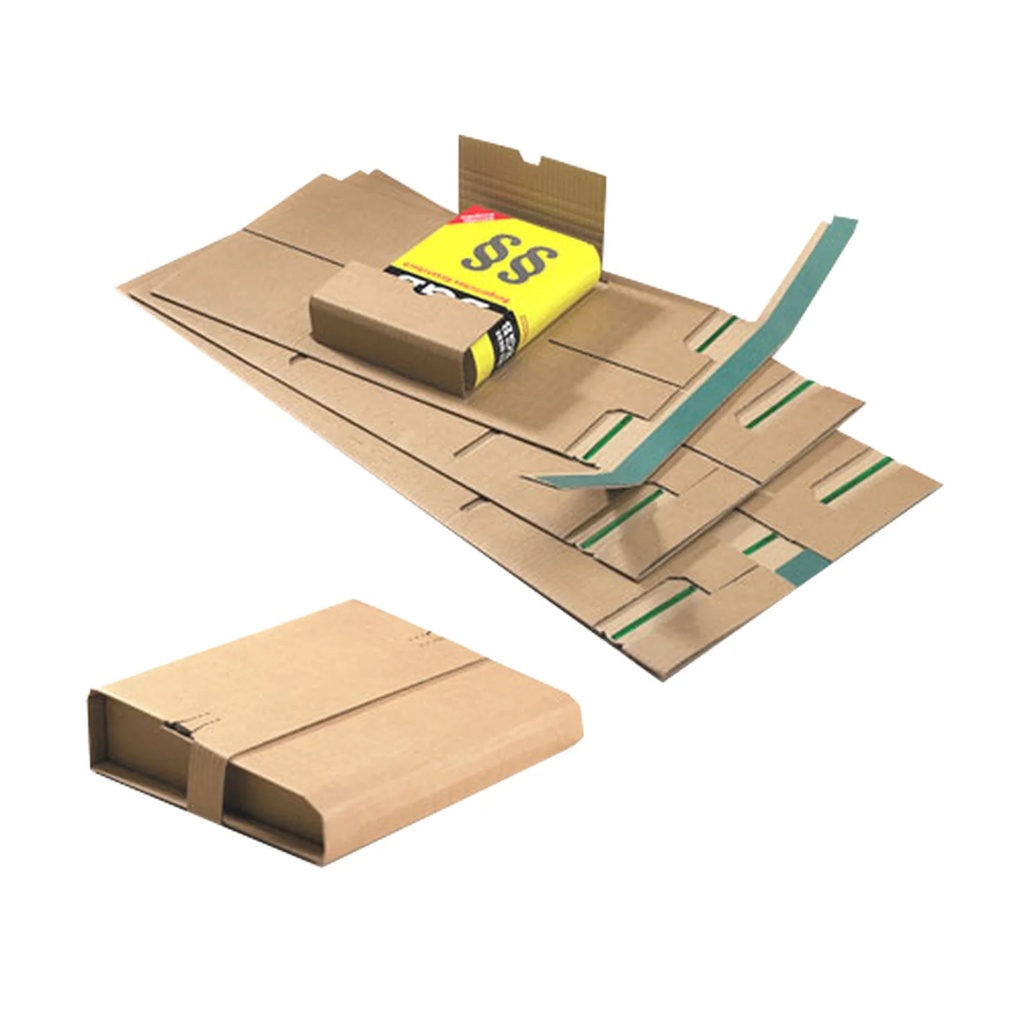Buchverpackung mit dem Innenmaß 230 x 162 x 0-80 mm C5