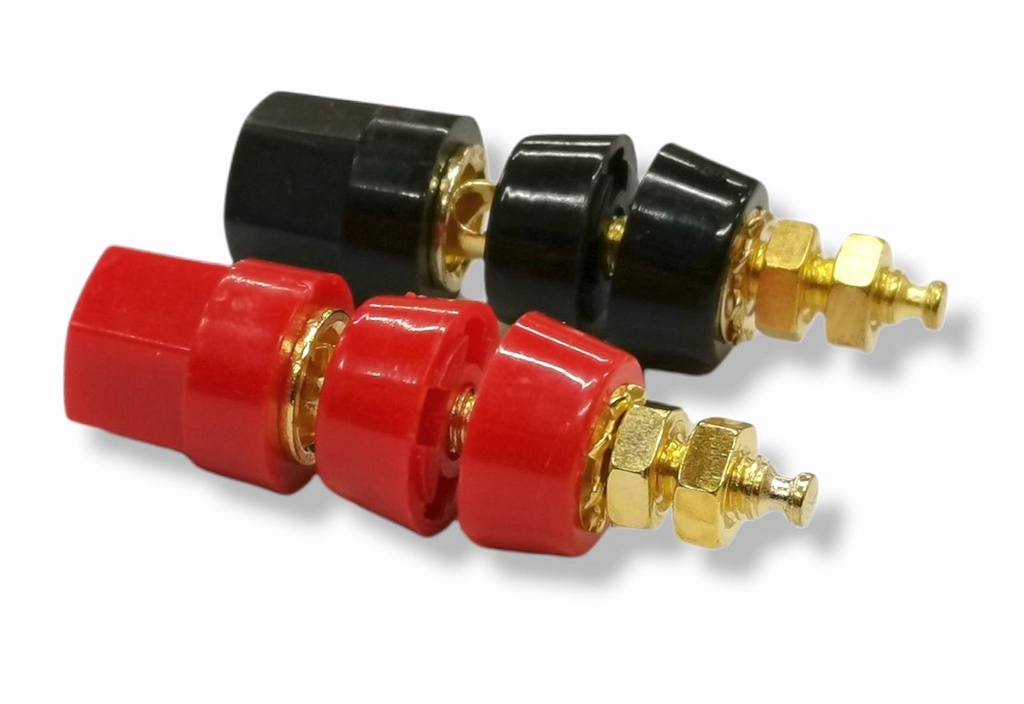 Einbaubuchsenpaar für 4mm Stecker