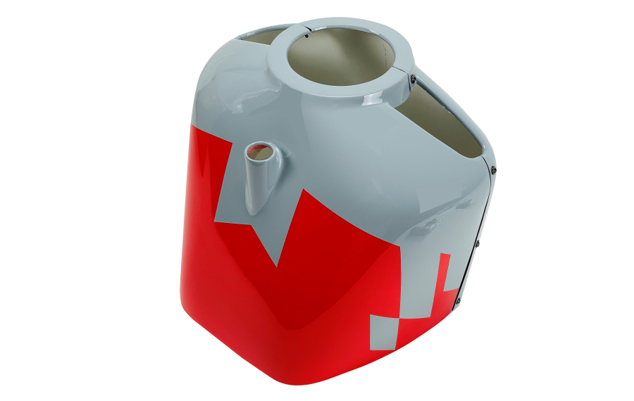 Flex Innovations ULTIMATE 70CC G2 COWLING WITH HARDWARE, JD RED