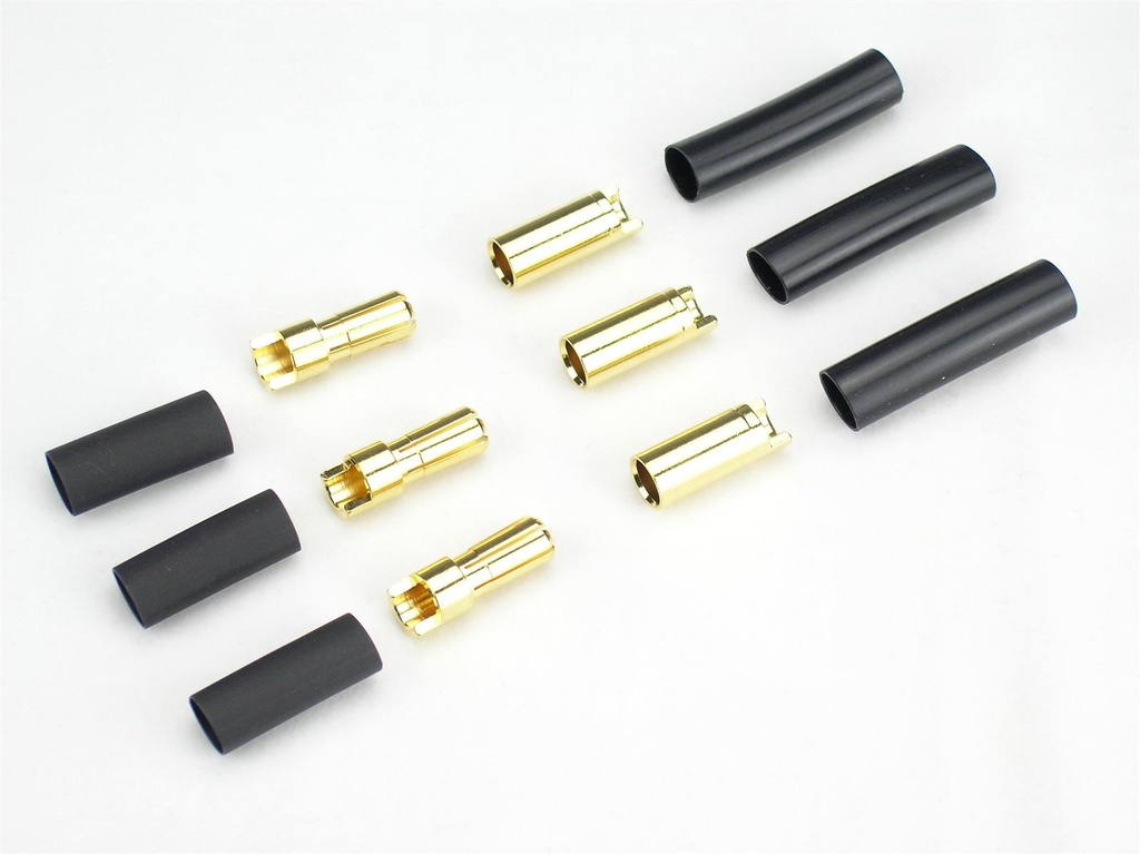 JETI Goldkontaktsteckerpaar 3,5mm (5 Paar)