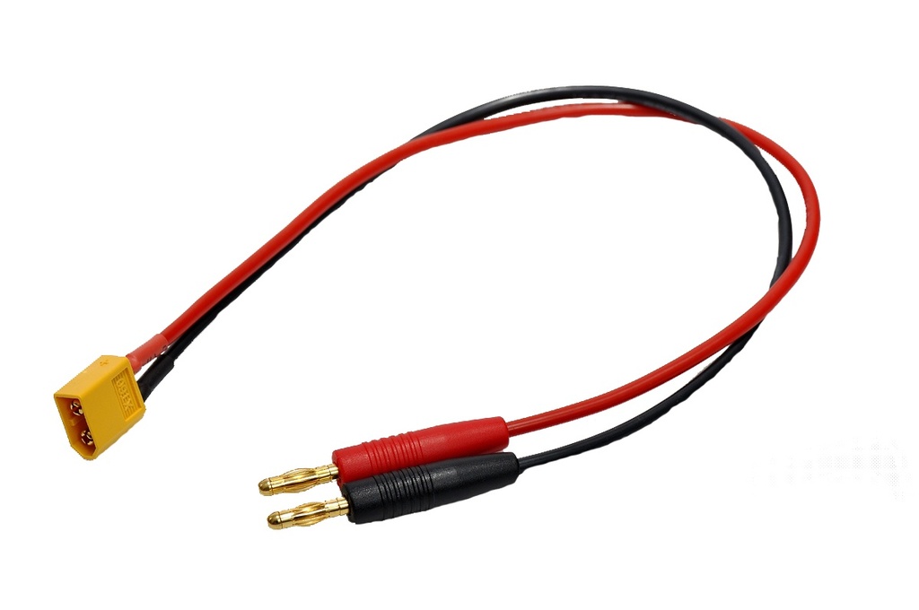 Akkuladekabel 4mm Goldkontaktstecker / XT60-Stecker