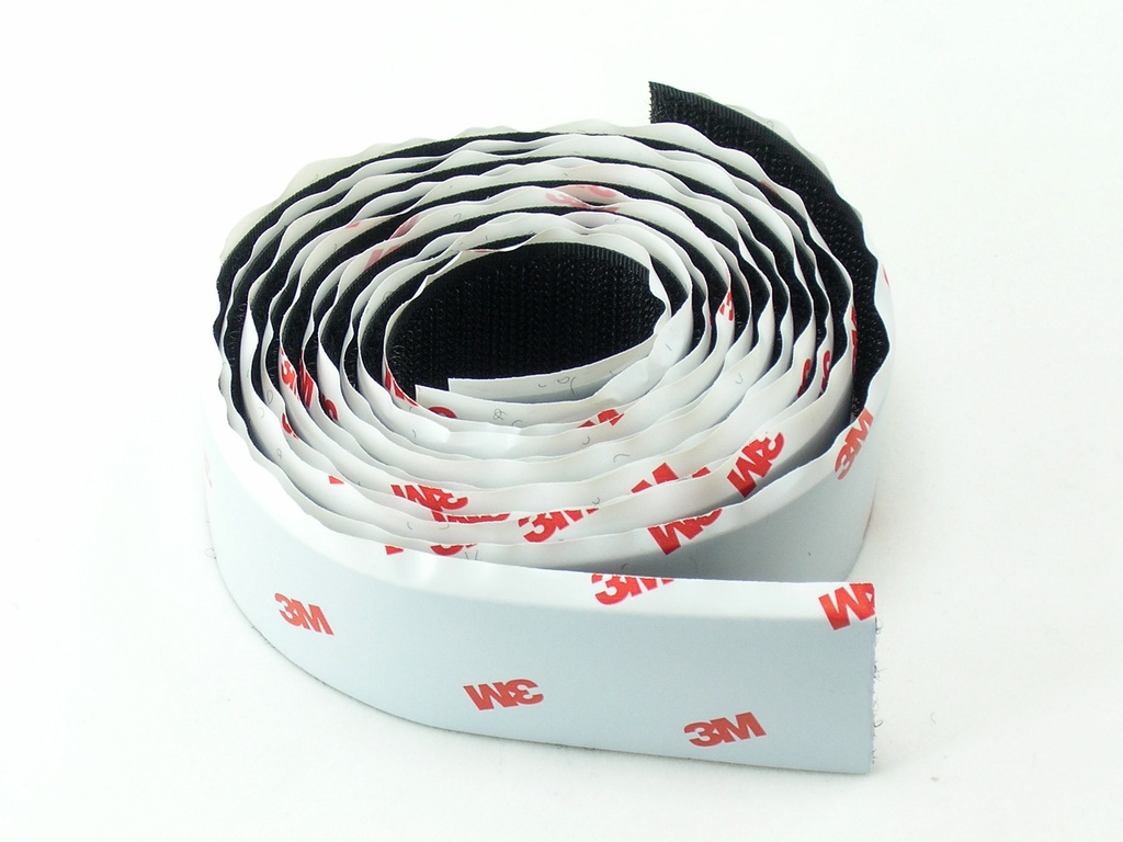 Haken- und Schlaufenband (Klebe-Klettband) 25mm breit je 1m
