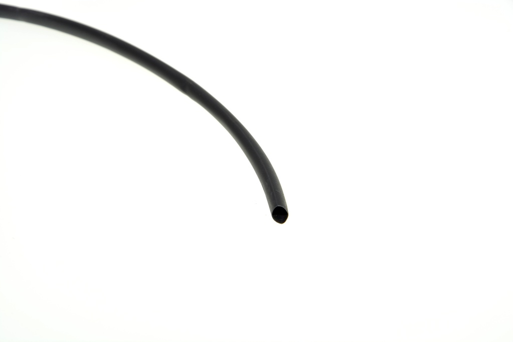 Schrumpfschlauch 6 mm schwarz, lose, 1 m, polyolefin, selbst verlöschend, Rate 3:1