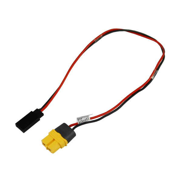 YUKI MODEL Empfänger Ladekabel XT60 «-» UNI 0,75mm² 30cm