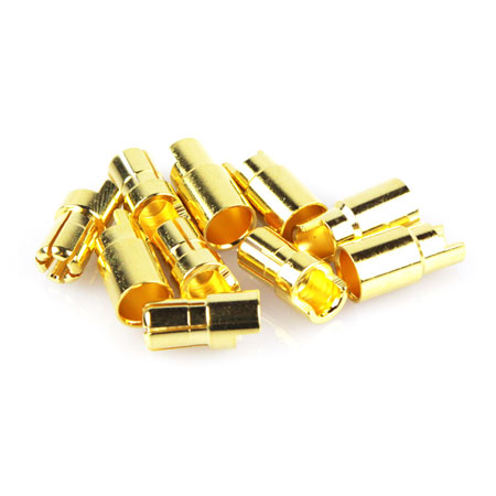 Goldkontakt 6,5mm Stecker/Buchse "L" (5 Paar)