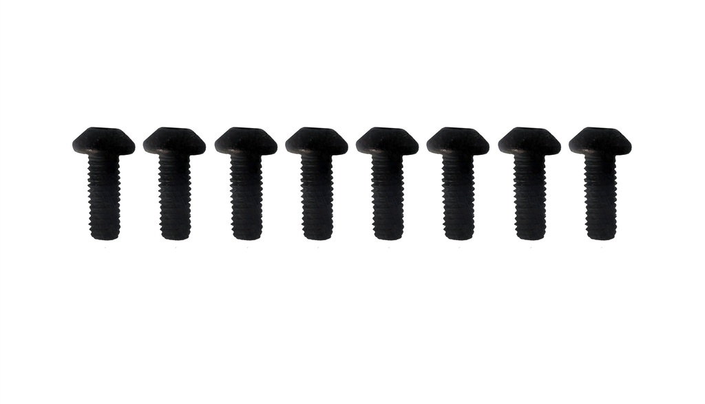 Rundkopfschrauben M3x8mm, 8 Stück