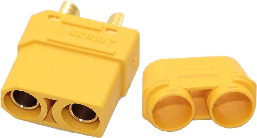 Robbe Modellsport XT-90 Buchsen mit Lötpin Abdeckung 100Stk. Großpackung (Kontakt = Buchse)