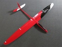 RCRCM T-Cat Spw. 1.88m GFK+ Rot/Schwarz mit Schutztaschen, Seglerversion