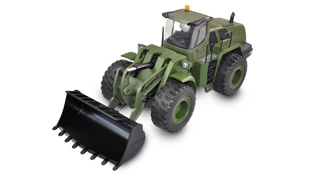 Radlader G485E ME Militär 1:14, Teilmetall, 10-Kanal, RTR