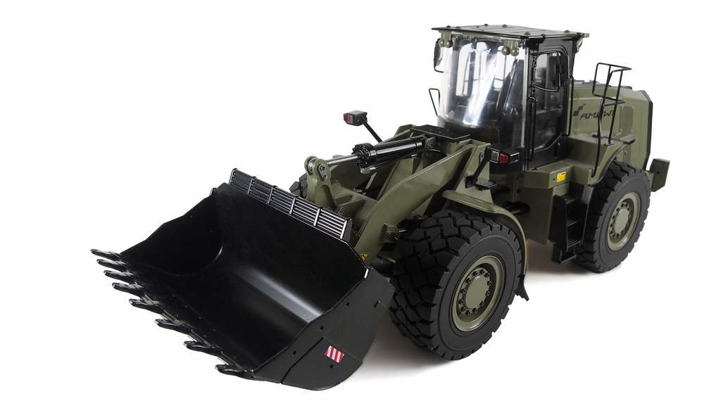 Hydraulik Militär-Radlader G921H Vollmetall 1:16, RTR, militär grün
