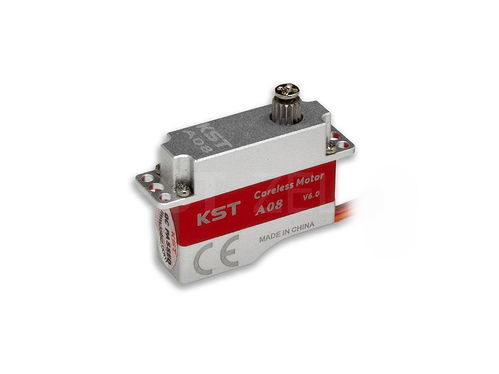 KST A08 V6 Digital HV Servo 7g / 8,0 mm / 0,09sec / 3,2kg / 2BB + MG / 3,8 - 8,4V