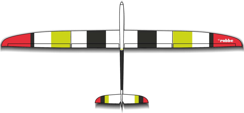 Robbe Modellsport Scirocco XS 3,25m ARF (lime) Voll-GfK Hochleistungssegler mit 4-Klappenflügel