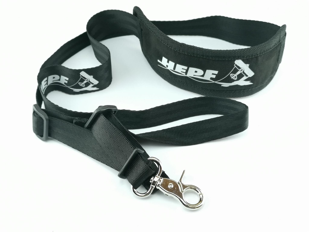HEPF Nackengurt/Sendergurt mit Karabiner und Nackenkissen